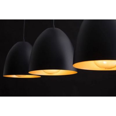 Emibig lampa wisząca LENOX 3 BLACK / GOLD E27 60W MAX 410/3 (410/3)